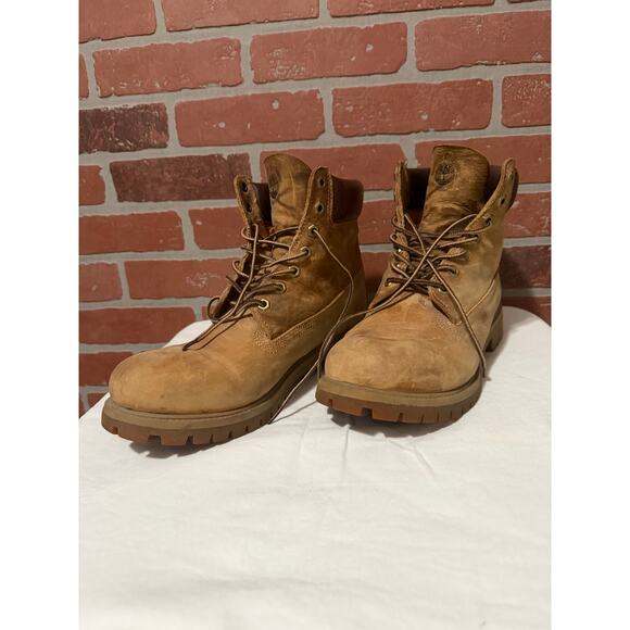 Timberland Men’s Leather Work Boots – Size 10.5 - Picture 1 of 7